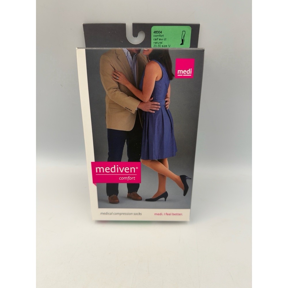 Medi Mediven Comfort Compression Socks 20-30 mmHg Closed Toe Natural IV 46304